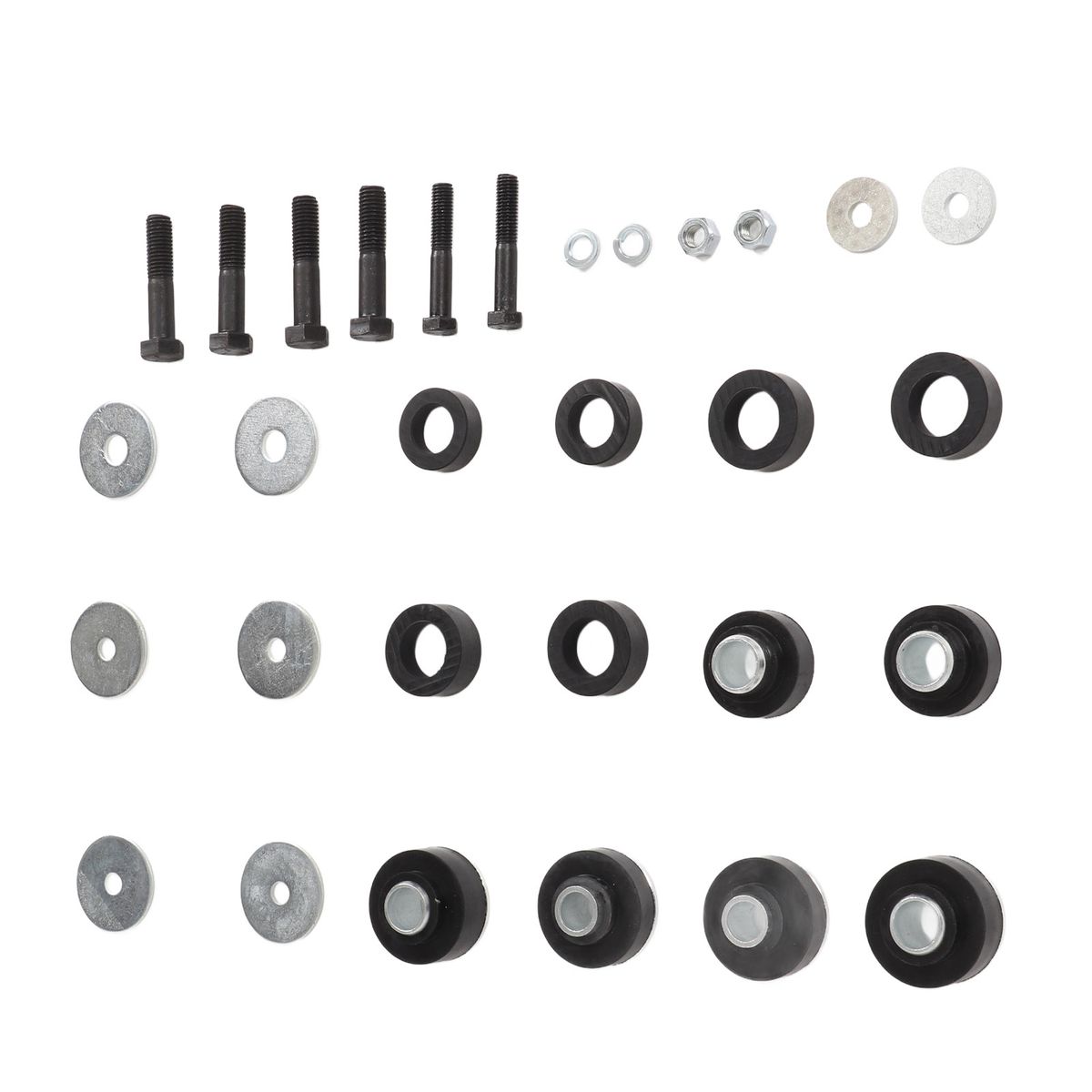 Subframe Body Mount Bushing Hardware Bolts Washers Kit