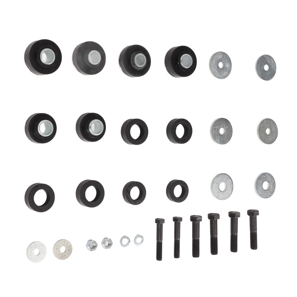 Subframe Body Mount Bushing Hardware Bolts Washers Kit