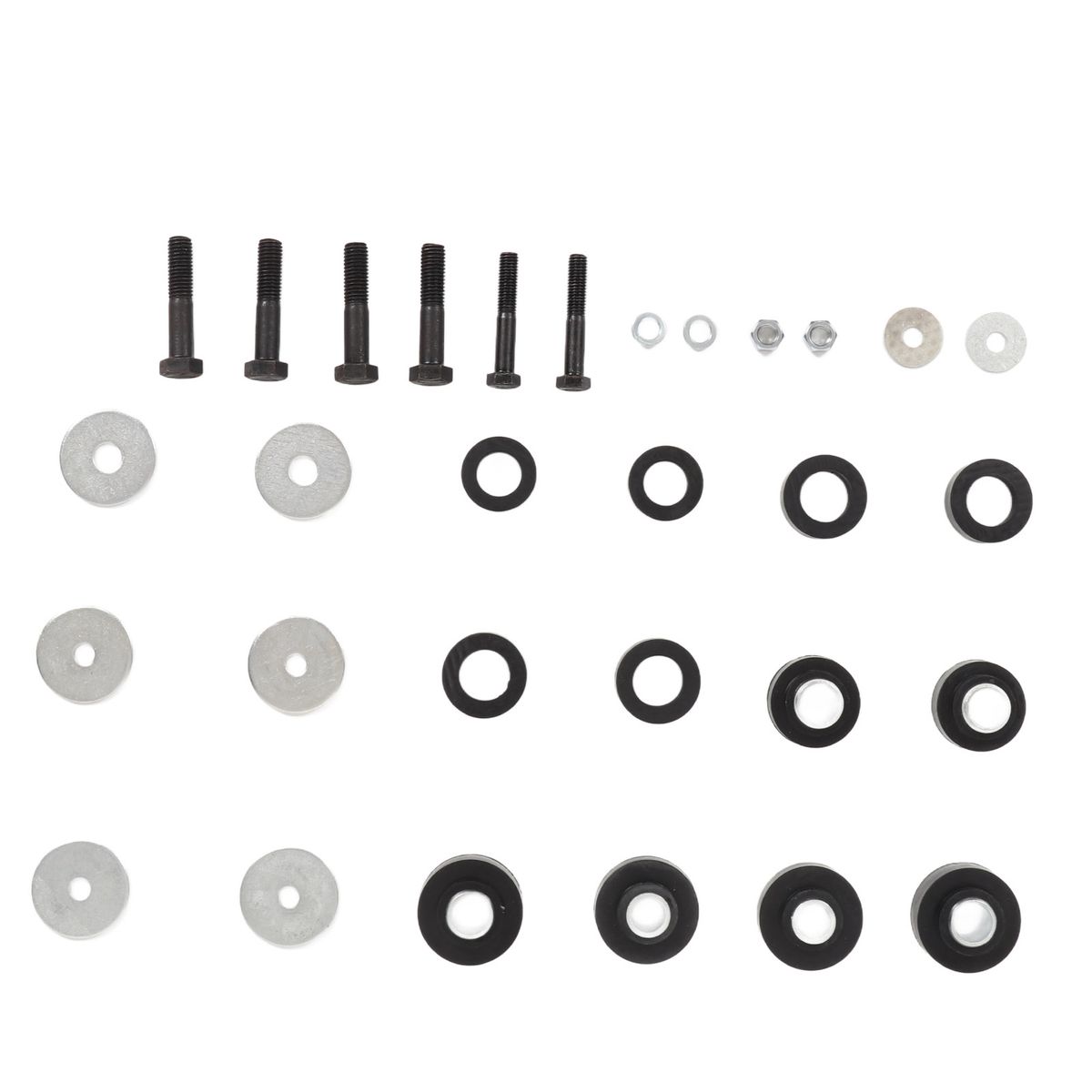 Subframe Body Mount Bushing Hardware Bolts Washers Kit