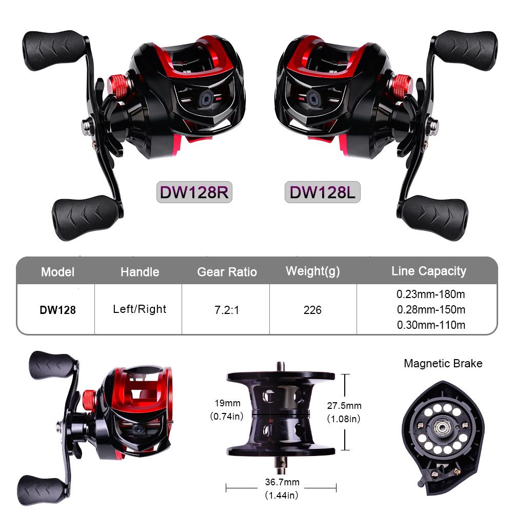 Shilihui 10kg Max Drag Saltwater Baitcasting Reel Fishing