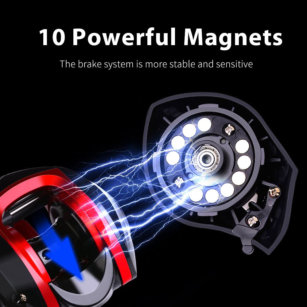Shilihui 10kg Max Drag Saltwater Baitcasting Reel Fishing