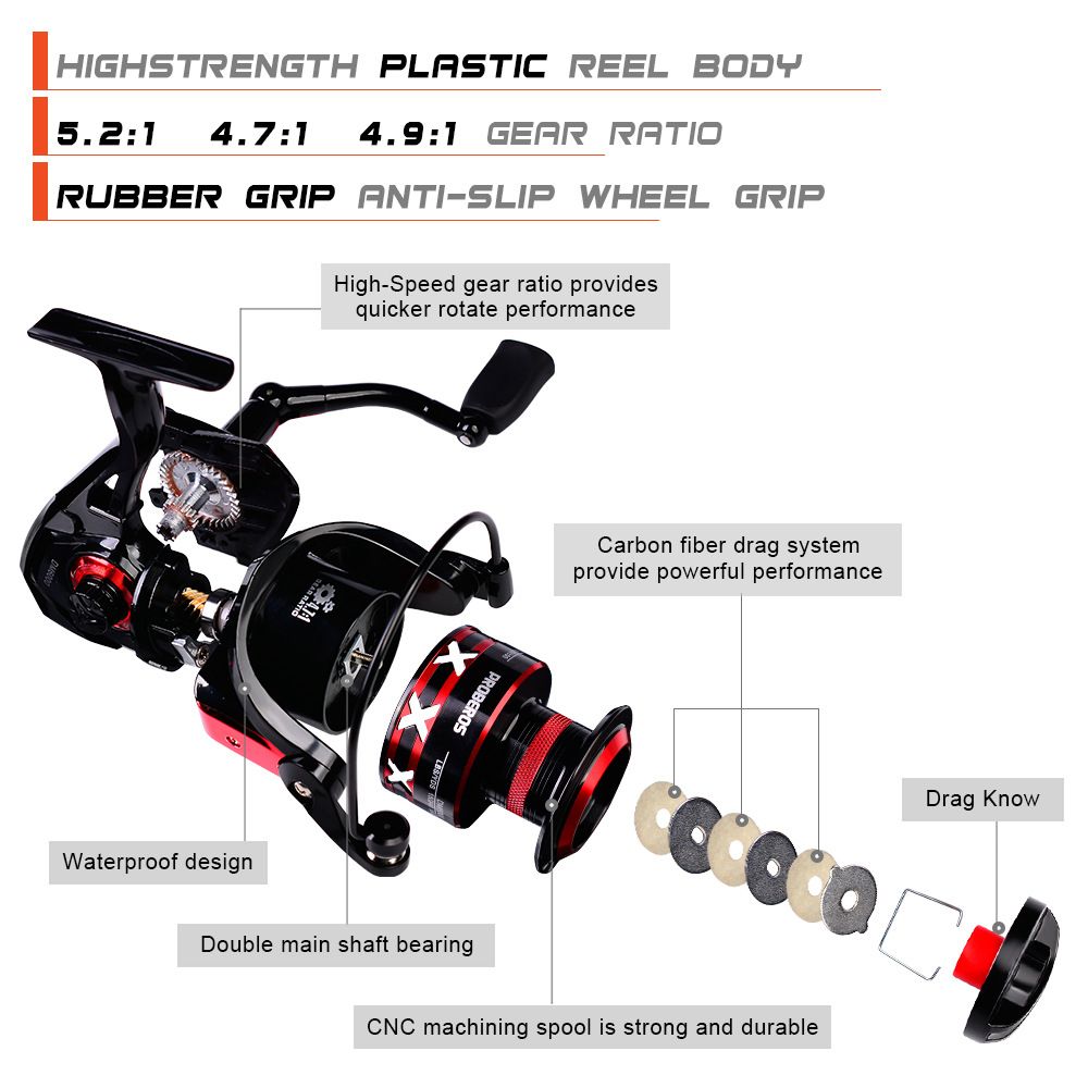 Proberos Spinning Reel 9-23kg Max Drag Fishing Reel Series