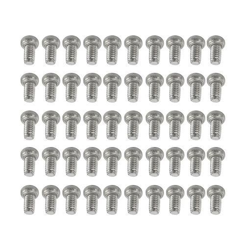 60pcs M2 X 4mm 304 Stainless Steel Phillips Round