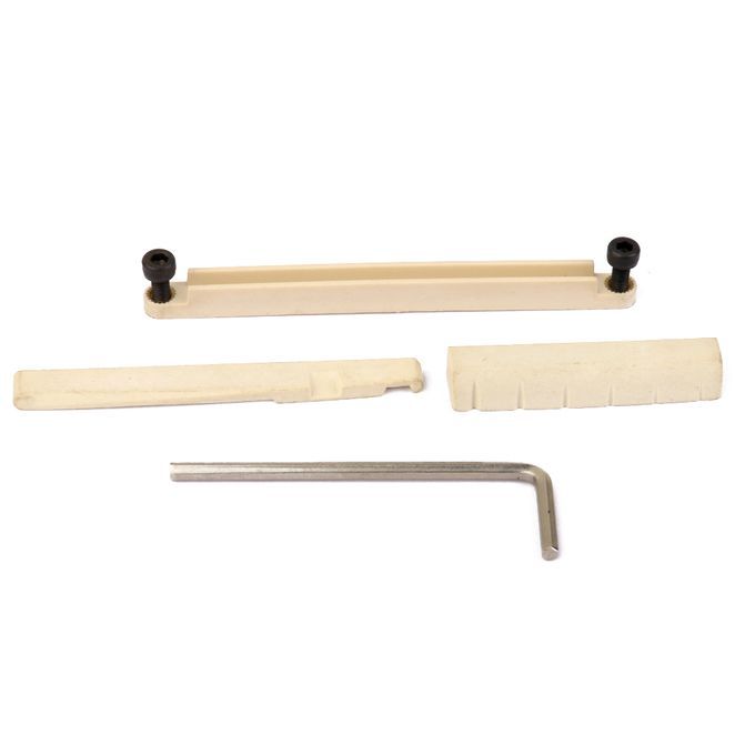 Bridge Saddle And Slotted Nut  Lifter For 6 String Acoustic