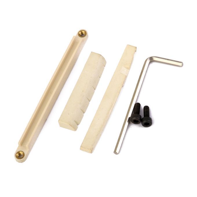Bridge Saddle And Slotted Nut  Lifter For 6 String Acoustic