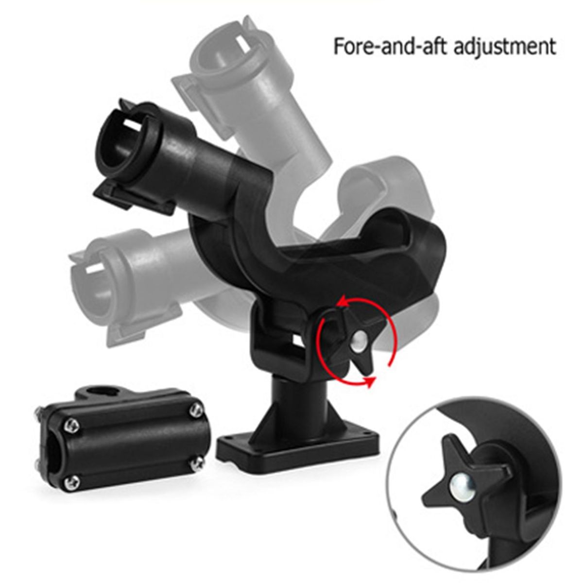 Fishing Rod Holders Rest Adjustable Removable 360 Degree