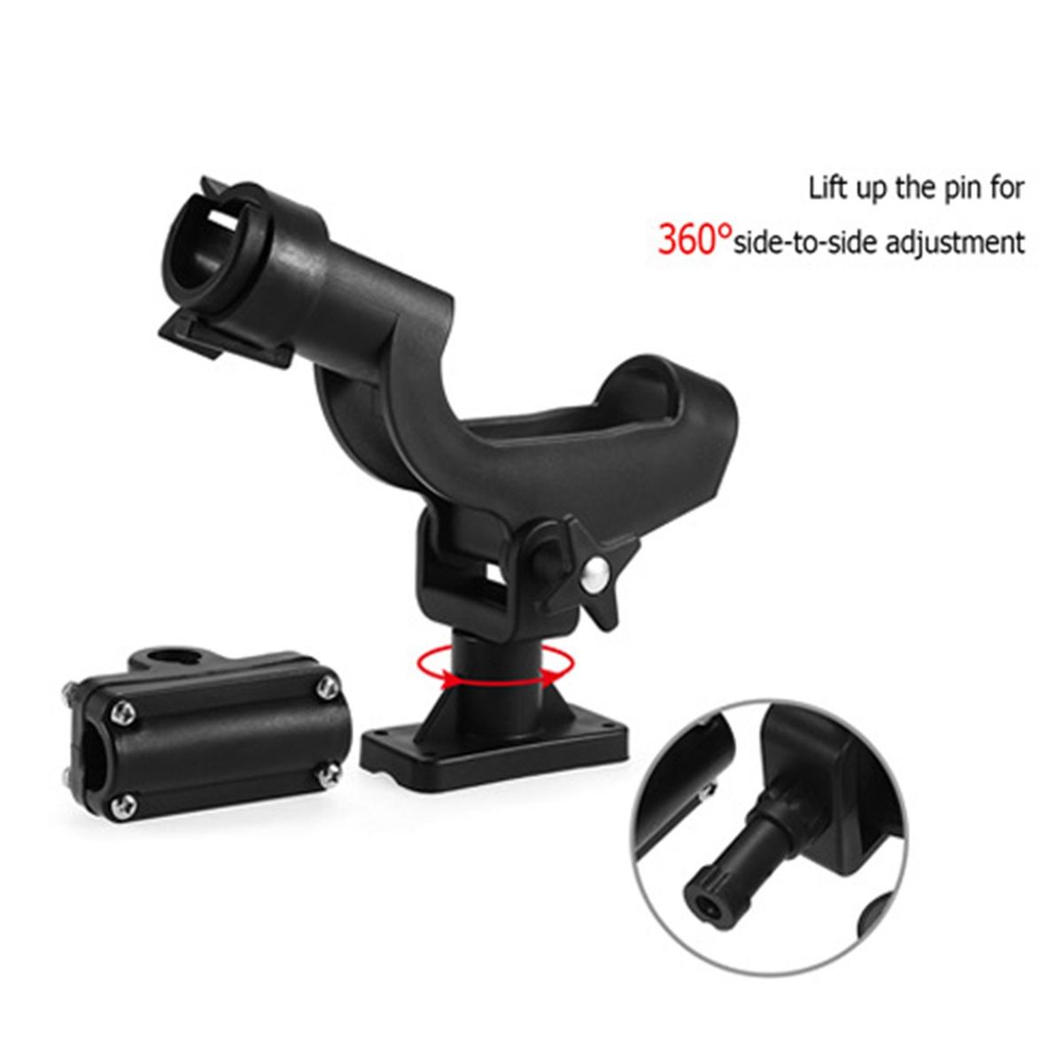 Fishing Rod Holders Rest Adjustable Removable 360 Degree