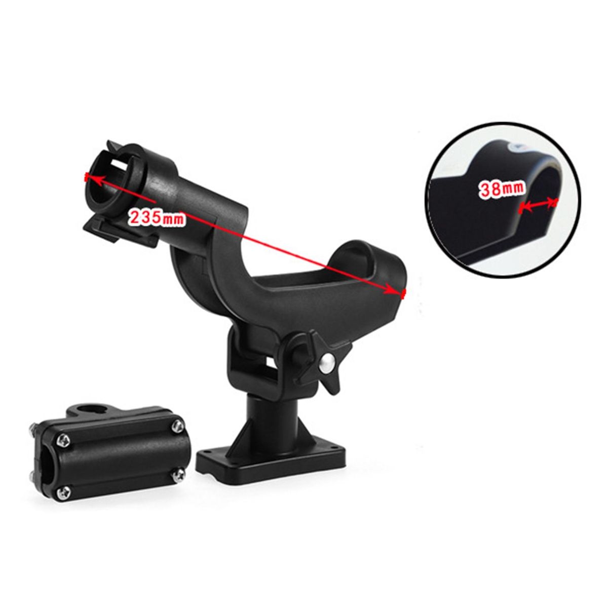Fishing Rod Holders Rest Adjustable Removable 360 Degree