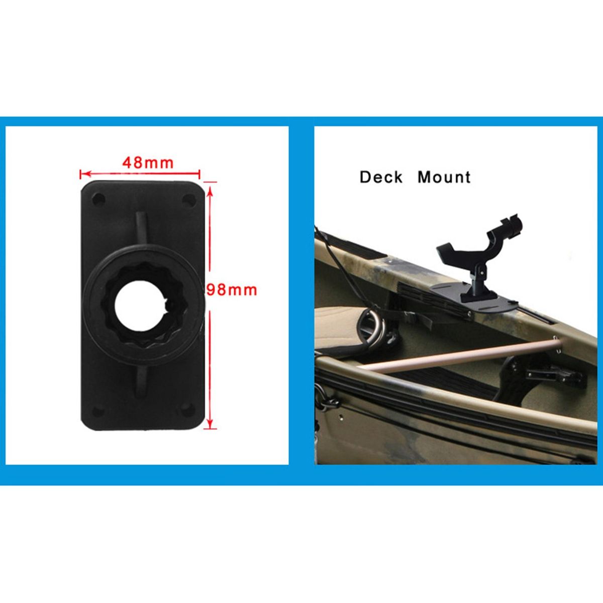 Fishing Rod Holders Rest Adjustable Removable 360 Degree