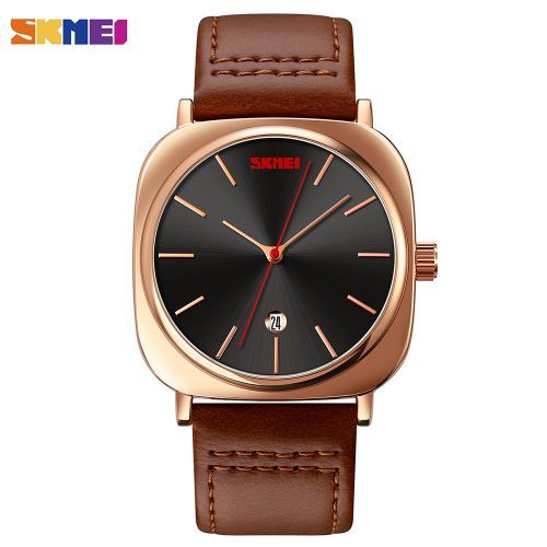 Fashion Leather Quartz Watch For Men WristWatches Man Clock 9266