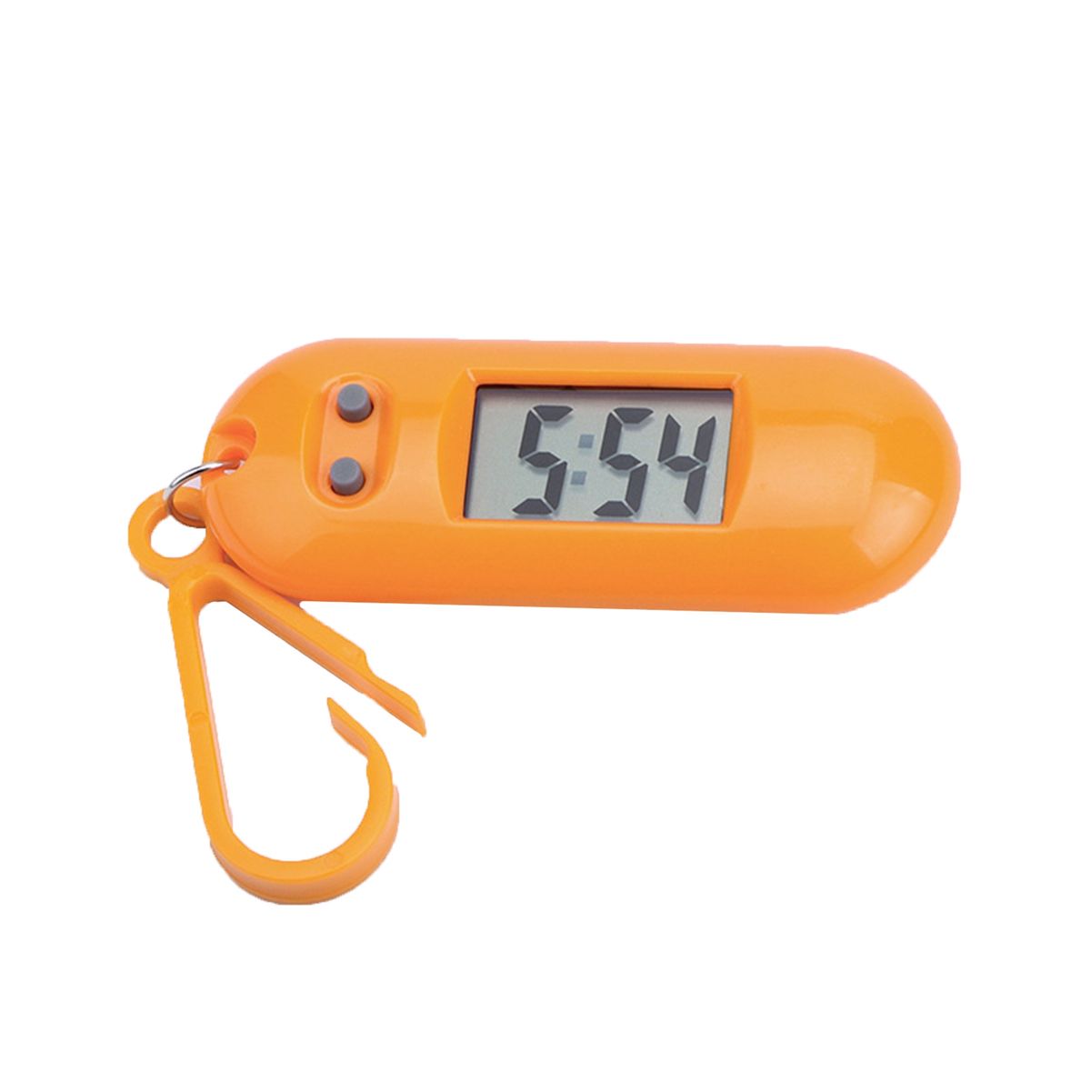 Electronic Clock Silent LCD Digital Display Portable-Orange