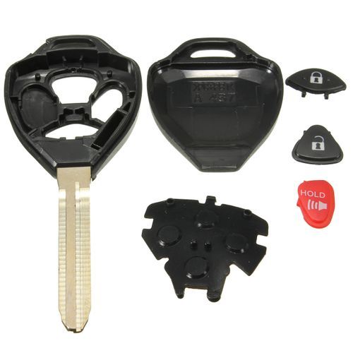 Black Buttons Remote Uncut Blank Key Fob Case Shell For Toyota Scion