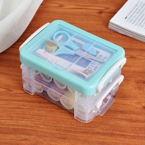 Double Layer Needle And Thread Box Needle And Thread Set