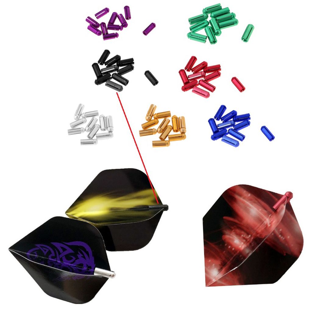 10pcs Aluminium Flight Protectors Savers Dart Accessory Universal Red