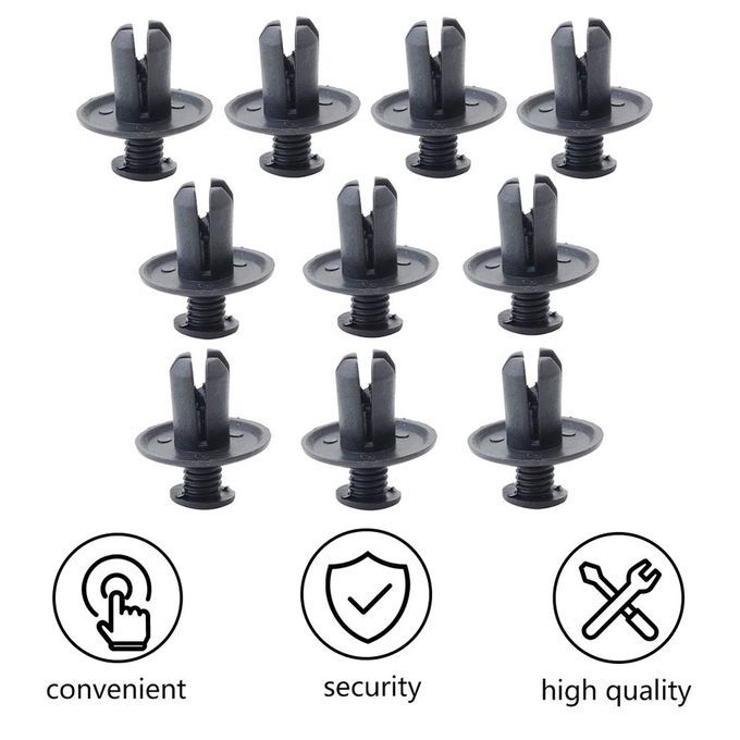 10p S Plasti   Ar Door Lining Trim Panel Retainer  Lip Fastener Bu Kles-black