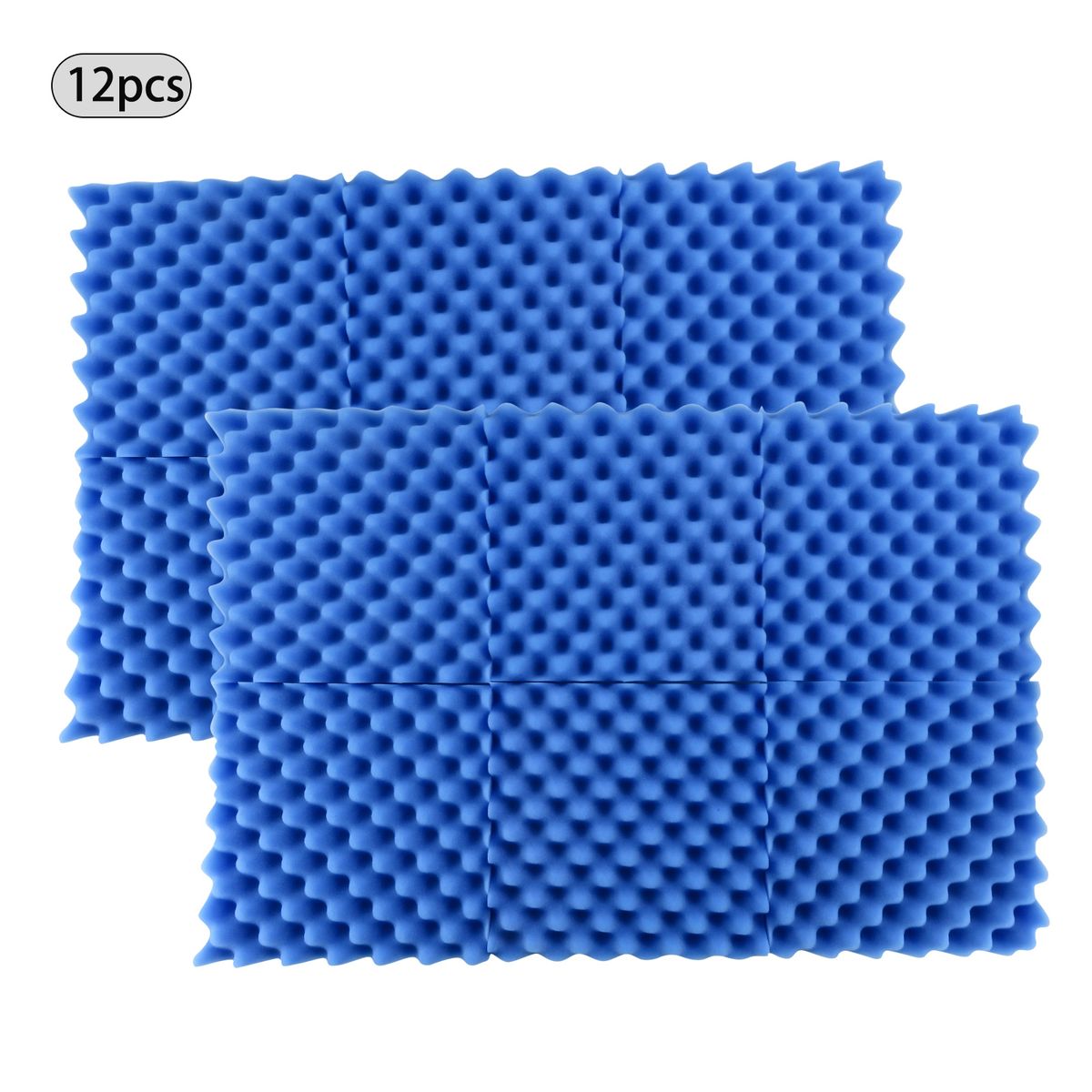 12PCS 30 * 30 * 5cm Acoustic Foam Panels Egg Foam Pad Sound