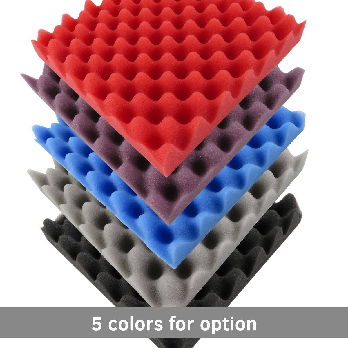 12PCS 30 * 30 * 5cm Acoustic Foam Panels Egg Foam Pad Sound