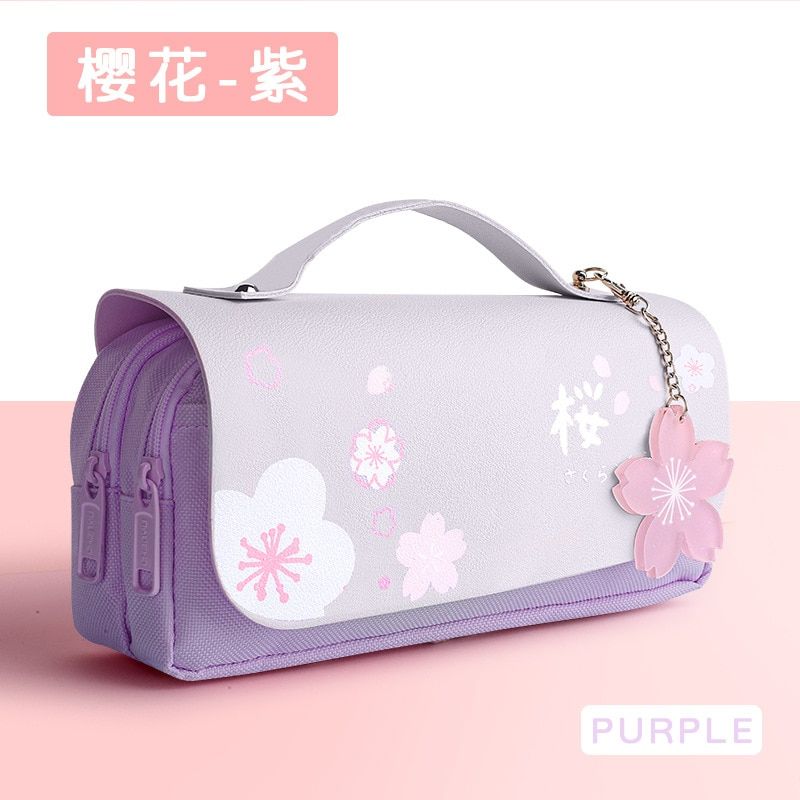 Large Capacity Kawai Pencil Bags Cute Pencil Case Stationery Bags Relieve Stress For Primary School Students Girl Portable Lace