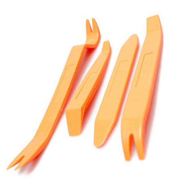 4P S/Set  Ar Audio Dis Embly Door Panel Bu Kle Pry Repair Remover Tools Kits-Orange