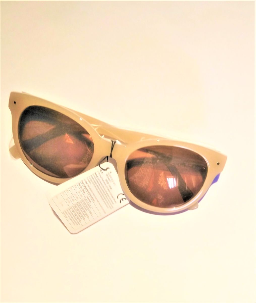 Ladies Cat Eye Sunglasses - Beige