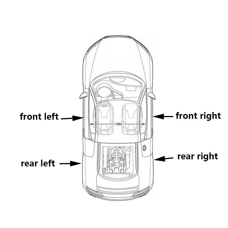 4Pcs/Set Foot Pedal Step Board Protection Side Trim Cover