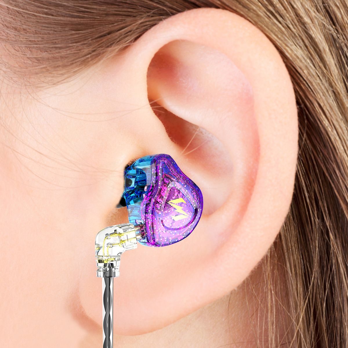 Sports In-Ear Headset With Plug Ergonomic Design Comfortable To Wear Ear Buds For Walking Running