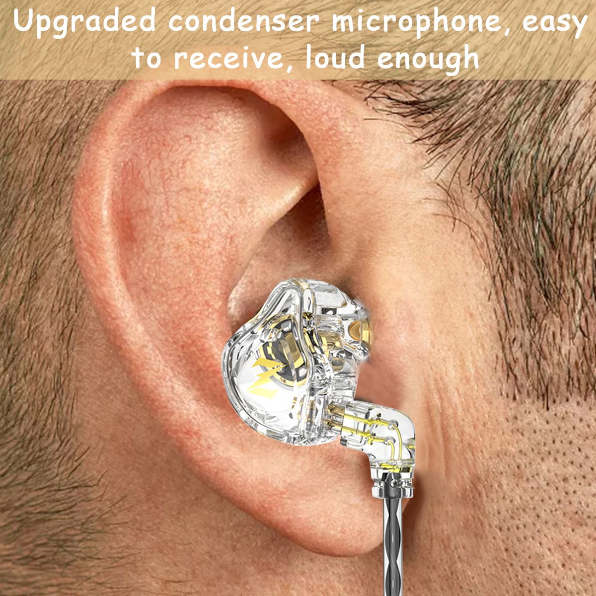 Sports In-Ear Headset With Plug Ergonomic Design Comfortable To Wear Ear Buds For Walking Running