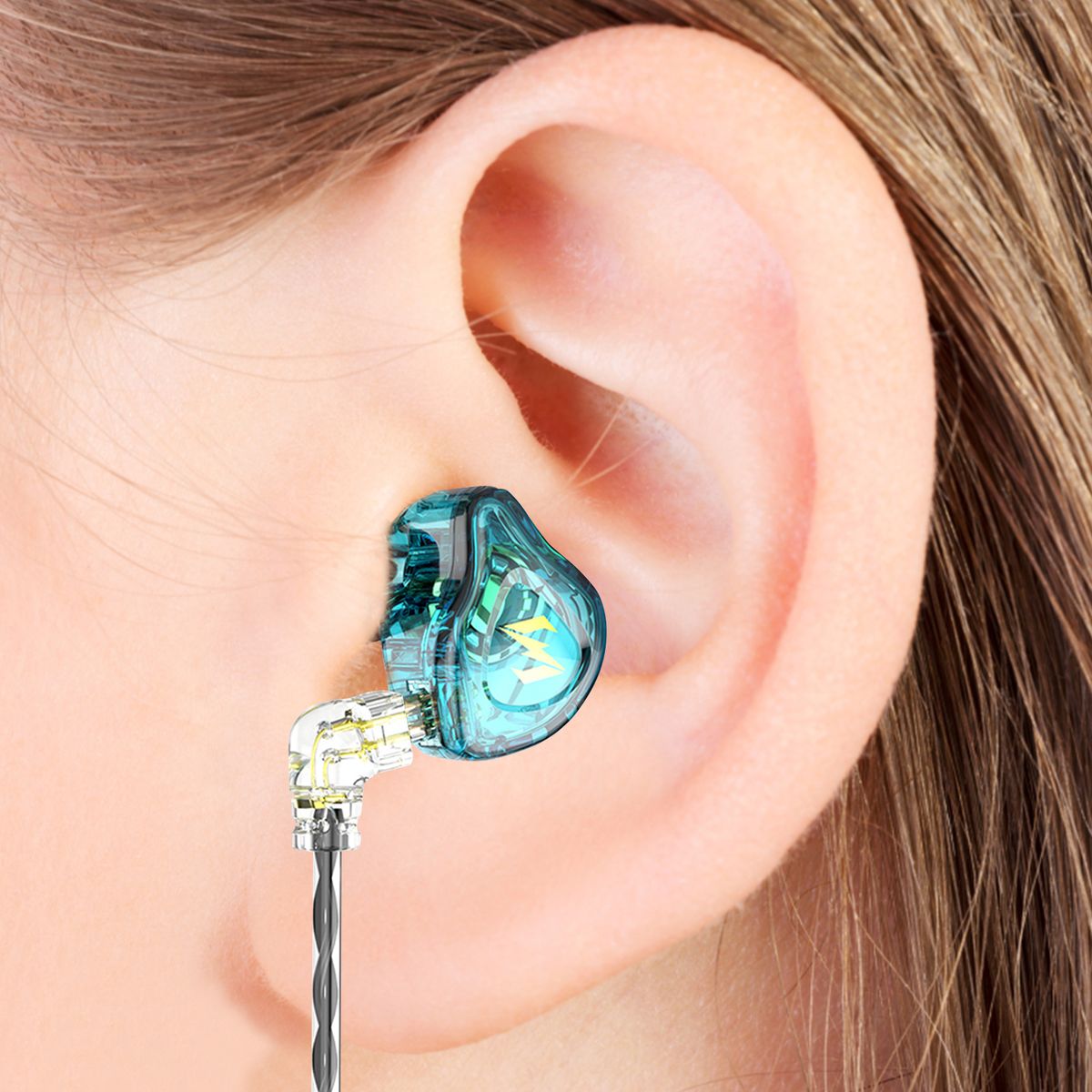 Sports In-Ear Headset With Plug Ergonomic Design Comfortable To Wear Ear Buds For Walking Running