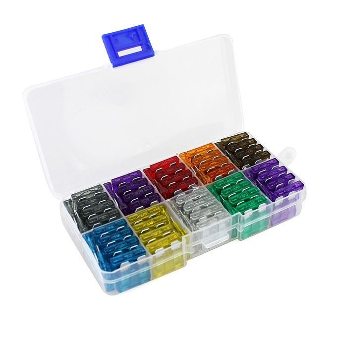 100pcs Assortment Car Standard Fuses 2A 3A 5A 7.5A 10A 15A