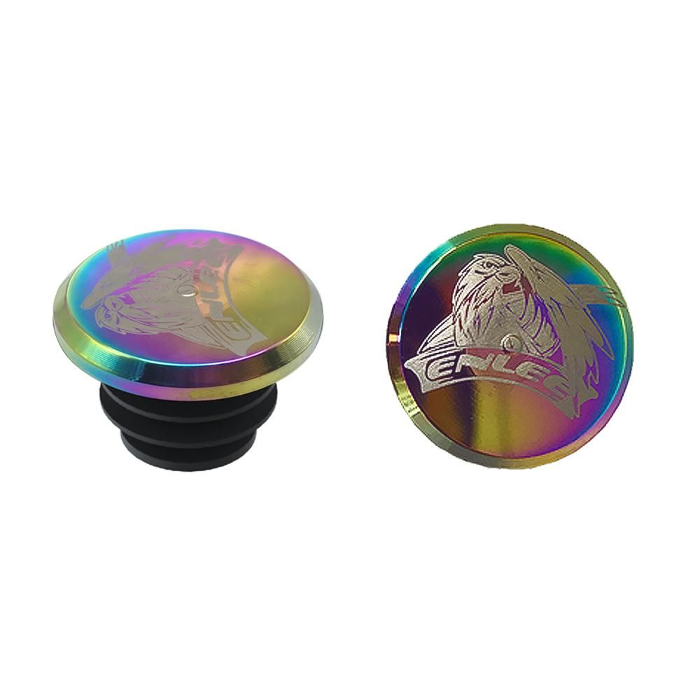 Colorful Bike Handlebar End Plugs Aluminum Alloy Handlebar Caps Bicycle Grip Bar End Caps for Mountain Road Bikes