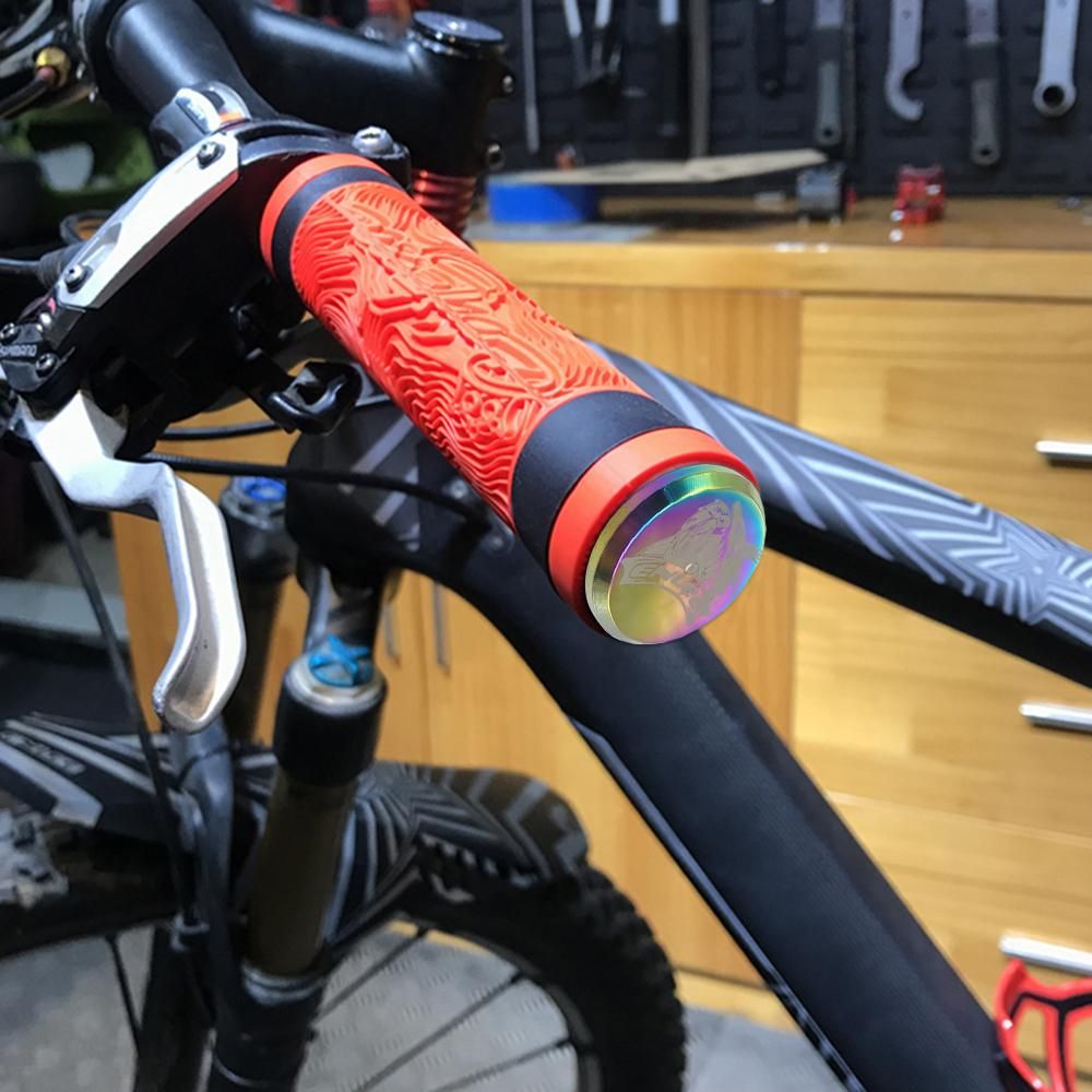 Colorful Bike Handlebar End Plugs Aluminum Alloy Handlebar Caps Bicycle Grip Bar End Caps for Mountain Road Bikes