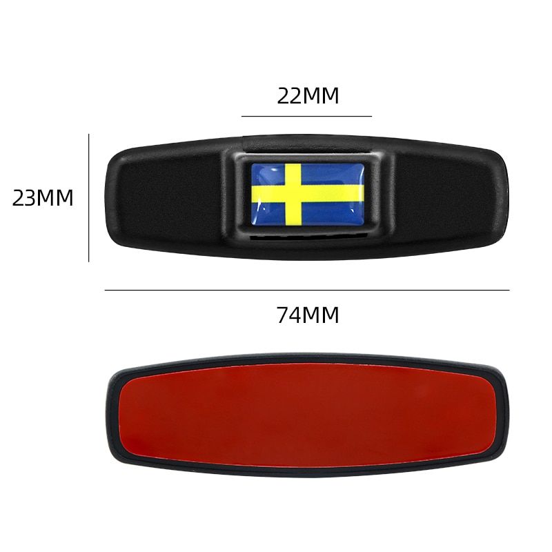Sweden Flag Emblem Car Safety Belt Buckle Car Styling