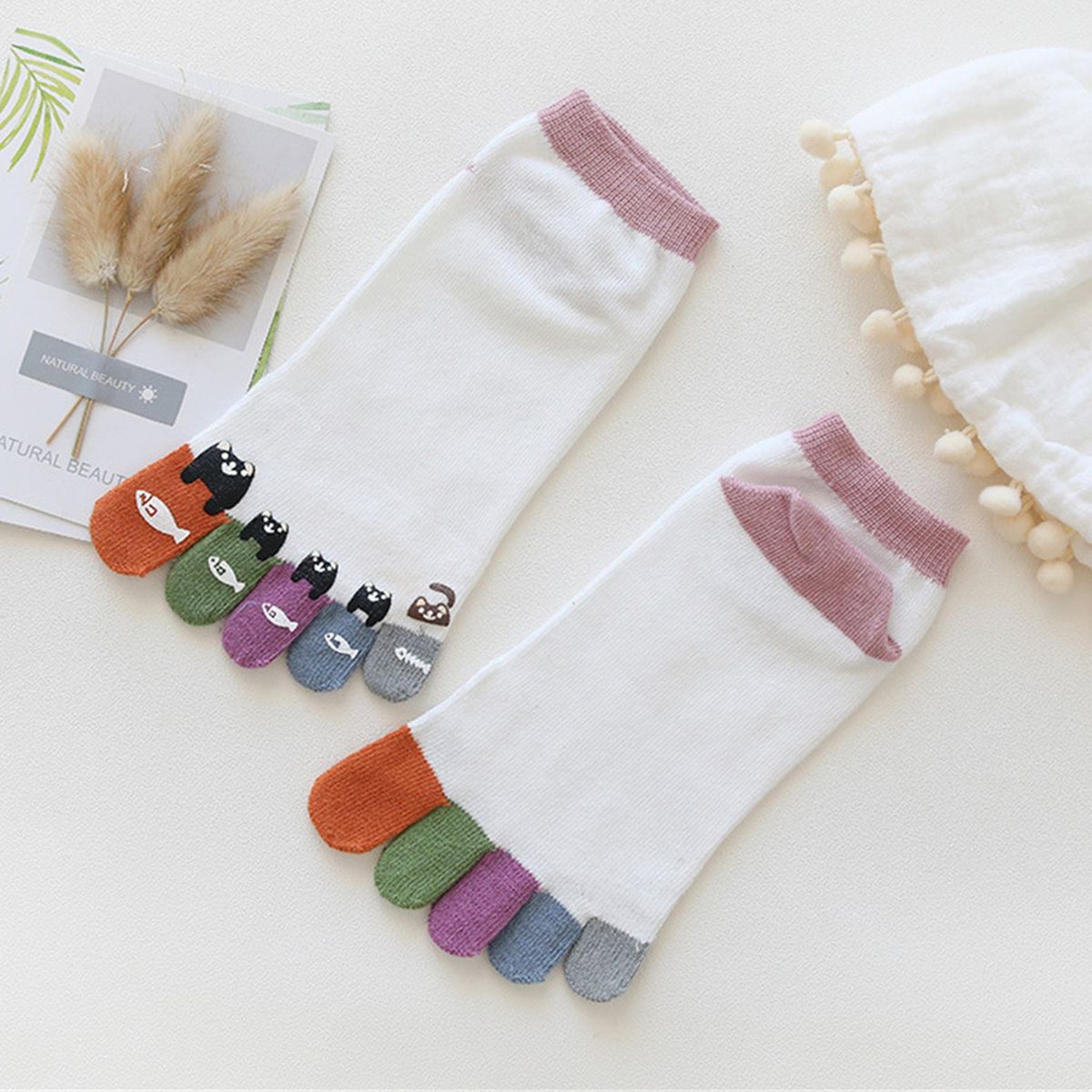 1 Pair Women Socks Summer Unisex Adult Sport Short Socks 3