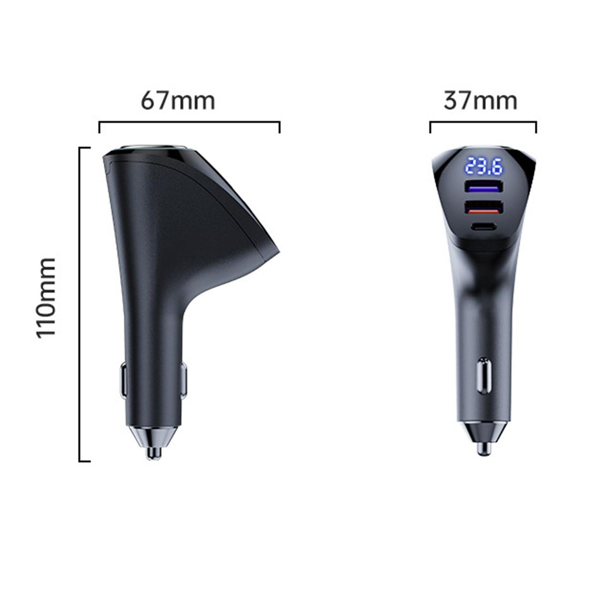 Usb Pd Car Charger Powerdrive Pro 3-in-1 Car Charger Fast Charge