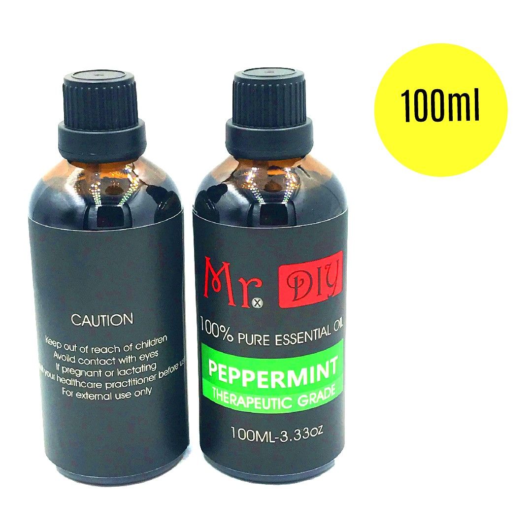 1pc 100ml Peppermint Essential Oil For Diffusers Purifiers