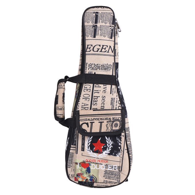 24" Ukelele Bag Case Paper Pattern Oxford Backpack