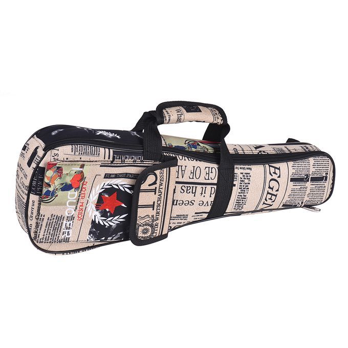 24" Ukelele Bag Case Paper Pattern Oxford Backpack