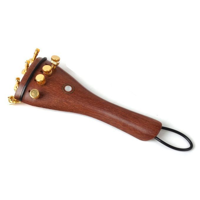 1 Set Rosewood Violin Parts 44 Fittings Chinrest Pegs Tailpiece