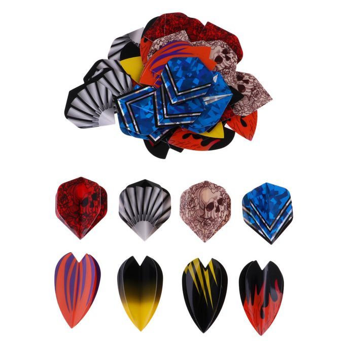 60/54 Standard PET Dart Flights Tails Parts 54pcs  Skull