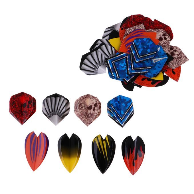 60/54 Standard PET Dart Flights Tails Parts 54pcs  Skull