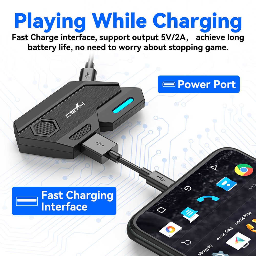 P3 Wired Keyboard Mouse Converter Portable Mobile Game