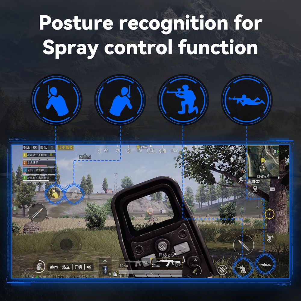 P3 Wired Keyboard Mouse Converter Portable Mobile Game