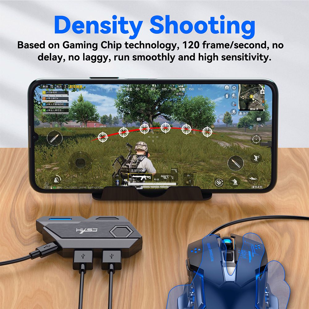 P3 Wired Keyboard Mouse Converter Portable Mobile Game