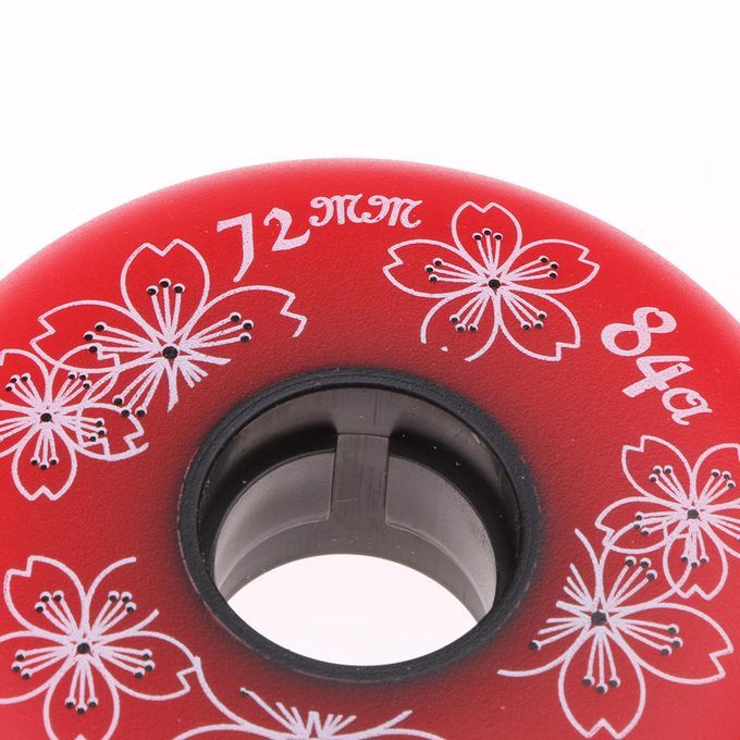 4 Pieces Inline Roller Hockey Fitness Skate Replacement Wheel 72mm Red