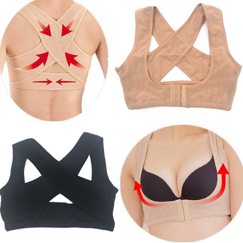Adjustable Women Breast Back Support Belt Chest Holder Body