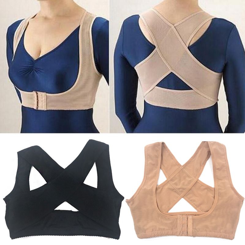 Adjustable Women Breast Back Support Belt Chest Holder Body