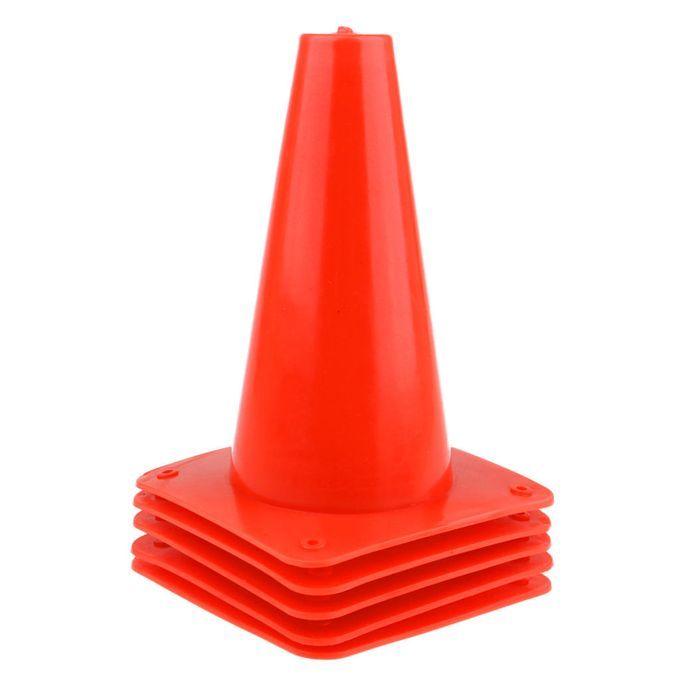 5pcs 15cm Safety Cone For Sports Training Soccer Agility Orange
