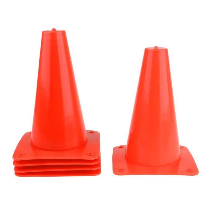 5pcs 15cm Safety Cone For Sports Training Soccer Skateboard Orange