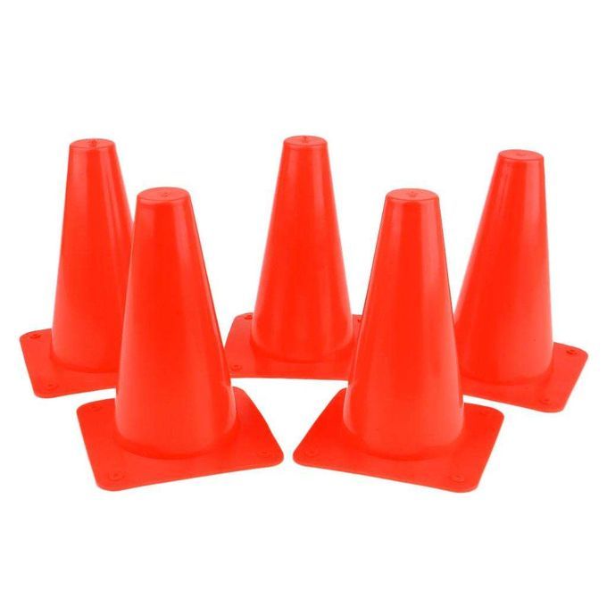 5pcs 15cm Safety Cone For Sports Training Soccer Skateboard Orange
