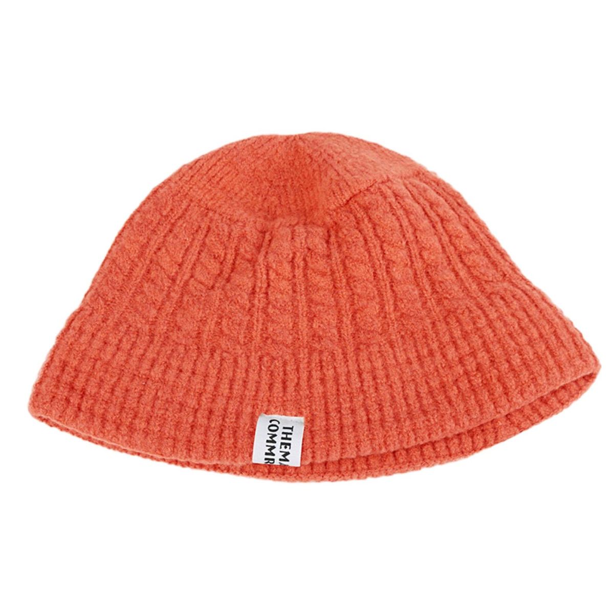 Unisex Cap Windproof Ear Protection Cap Dark Orange
